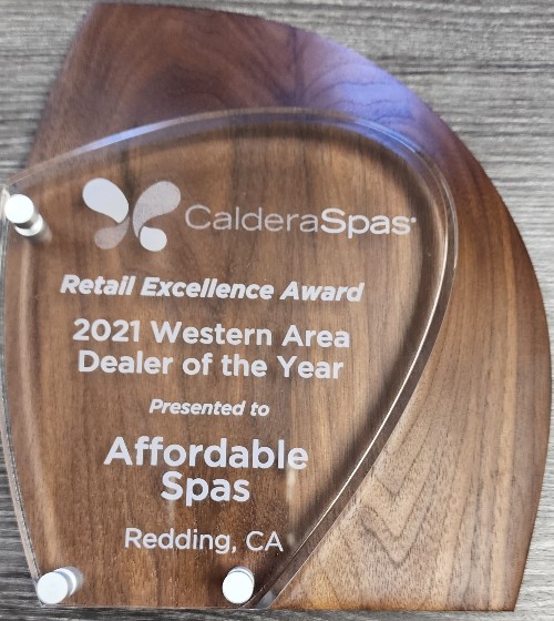 Dealer Of The Year Award Affordable Hot Tubs